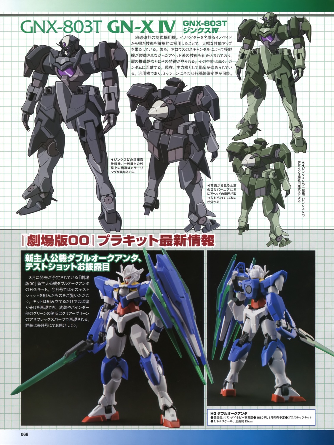 00_qan[t] character_design ebikawa_kanetake gn-xiv gundam gundam_00 gundam_00:_a_wakening_of_the_trailblazer mecha photo sword