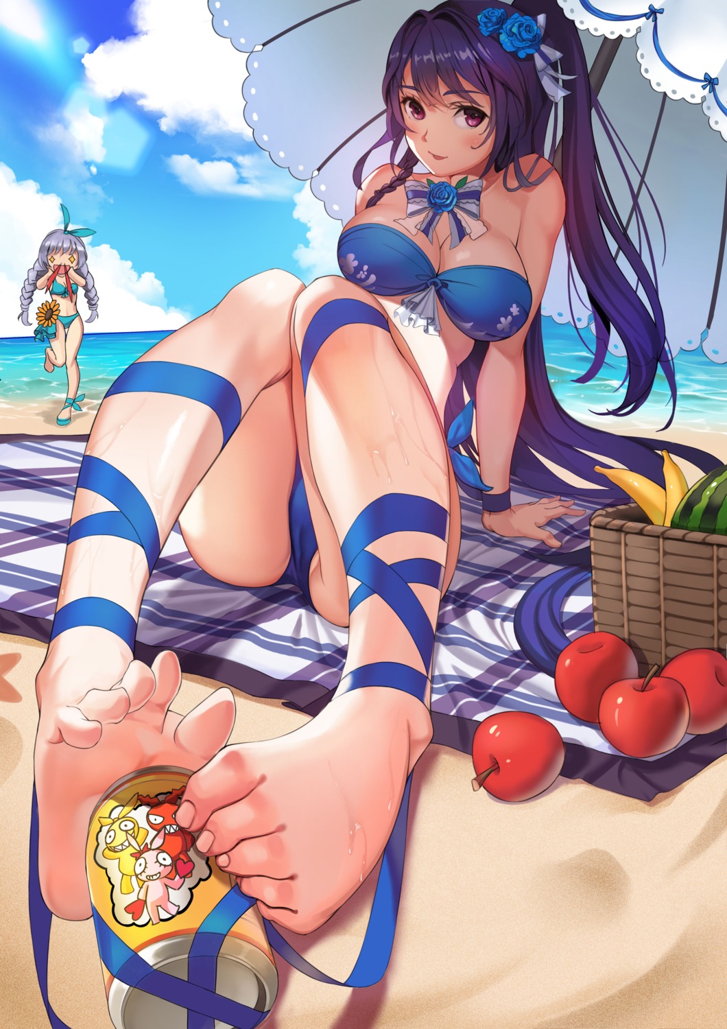 benghuai_xueyuan bikini cameltoe cleavage feet honkai_impact kiana_kaslana merchant91 raiden_mei swimsuits