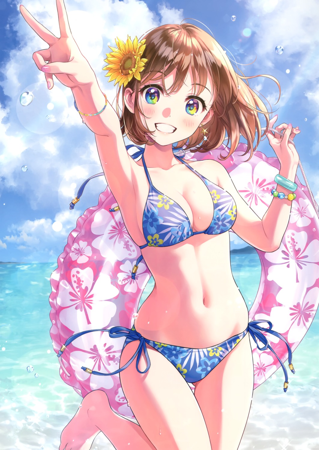 bikini canvas morikura_en swimsuits wet