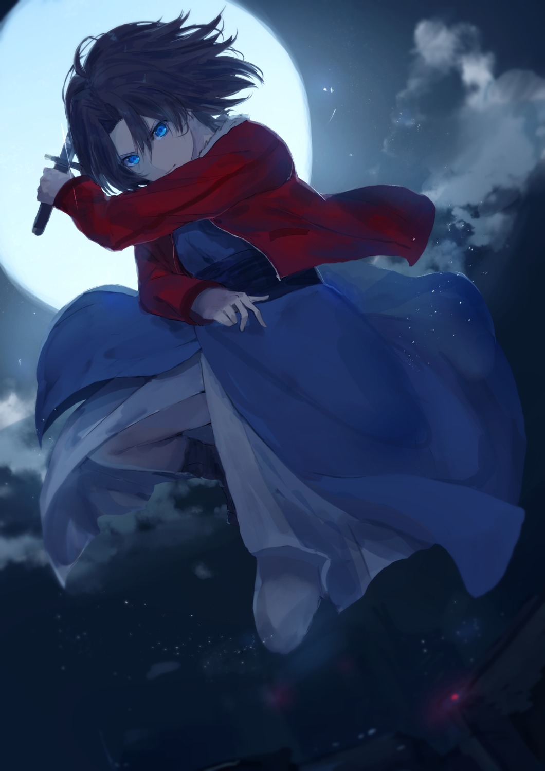 kara_no_kyoukai kumamoto_nomii-kun ryougi_shiki weapon