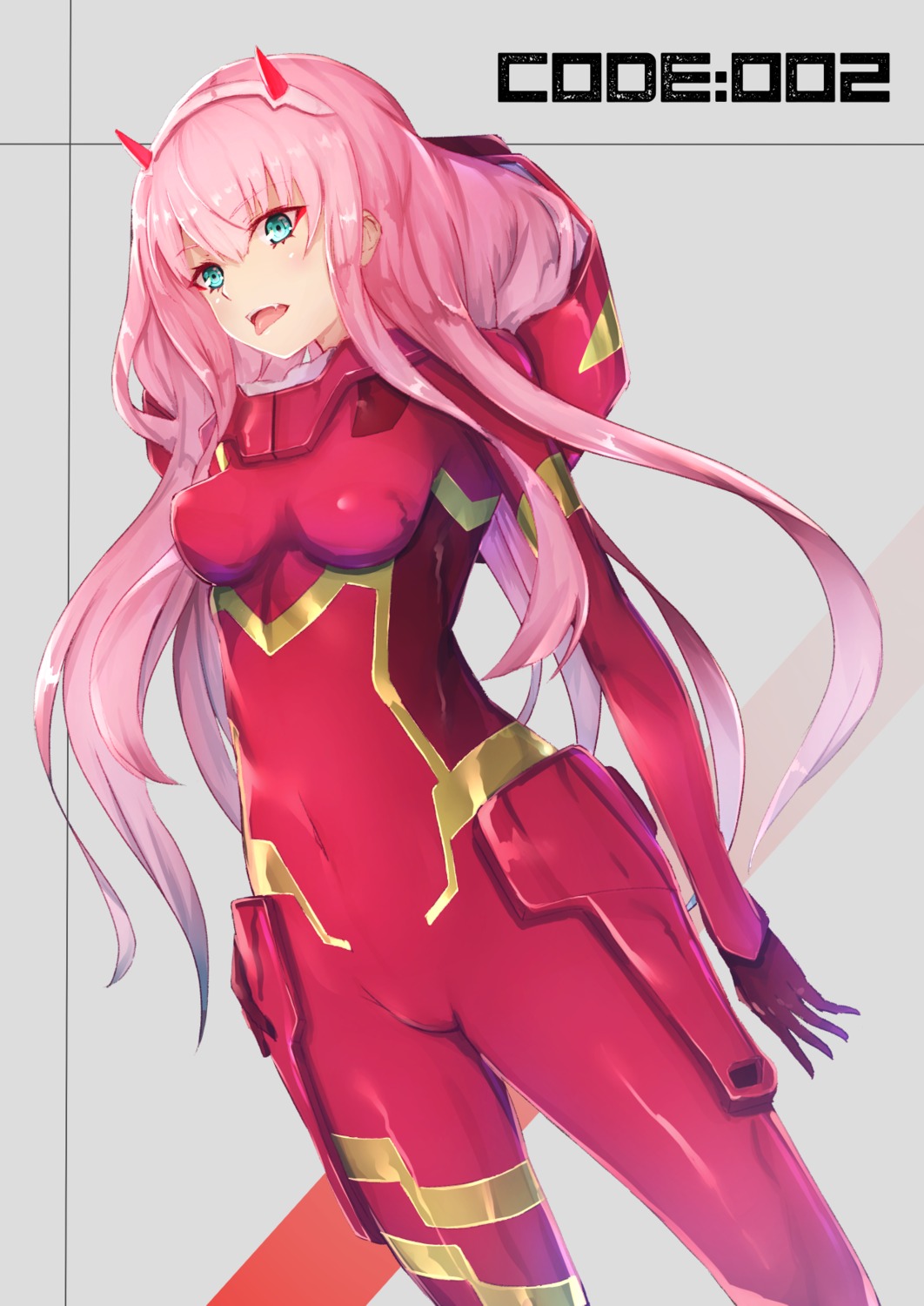 bodysuit darling_in_the_franxx flugel horns zero_two_(darling_in_the_franxx)