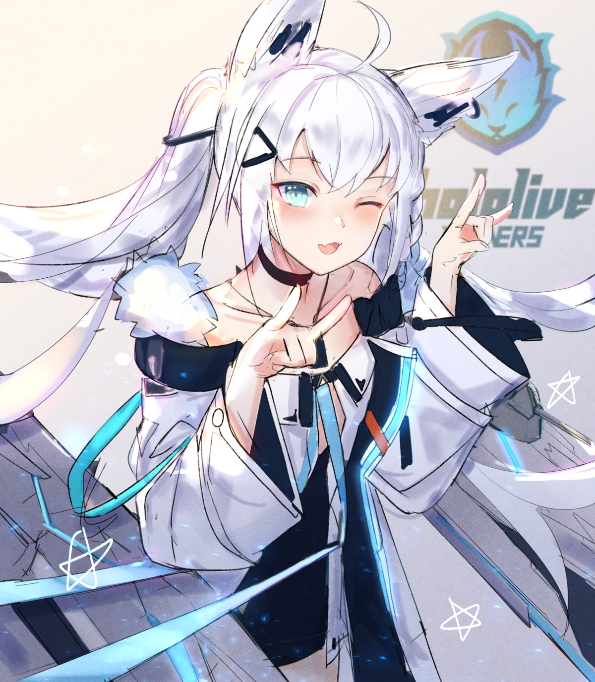 animal_ears hololive hololive_gamers janyhero kitsune shirakami_fubuki sketch