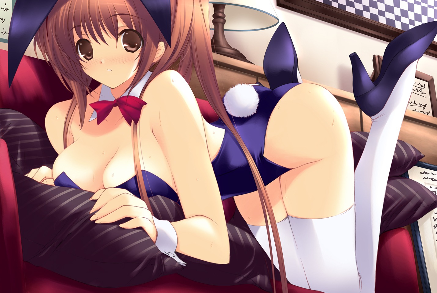 animal_ears ass bunny_ears bunny_girl cleavage dead_or_alive heels iizuki_tasuku kasumi tail thighhighs