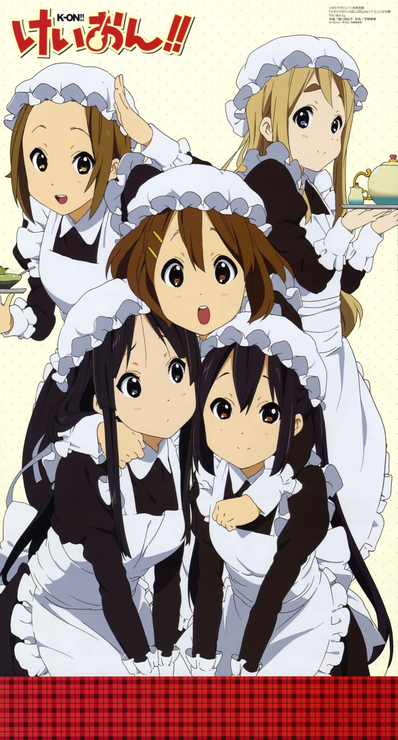 akiyama_mio hirasawa_yui horiguchi_yukiko k-on! kotobuki_tsumugi maid nakano_azusa tainaka_ritsu