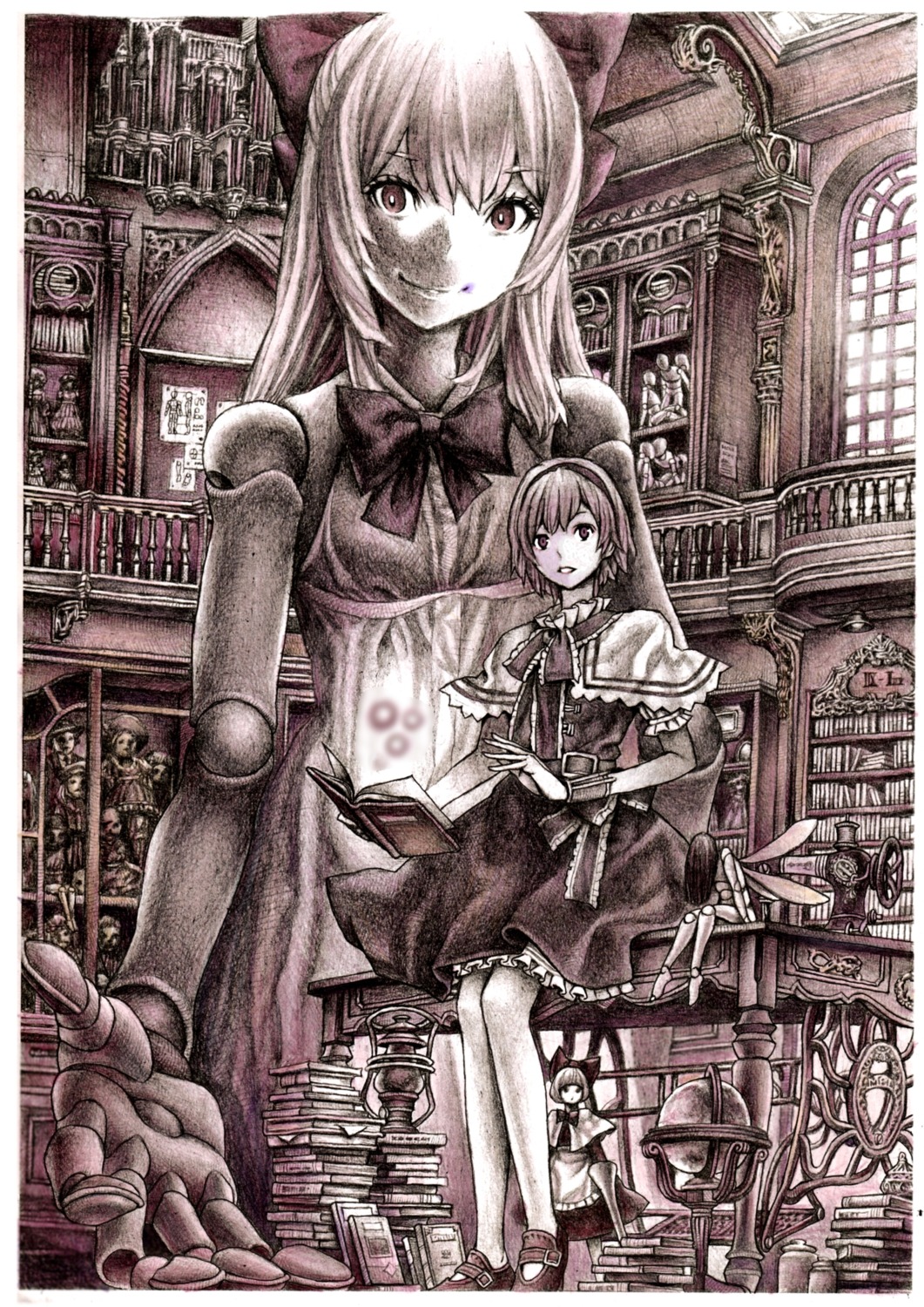 alice_margatroid monochrome nobita touhou