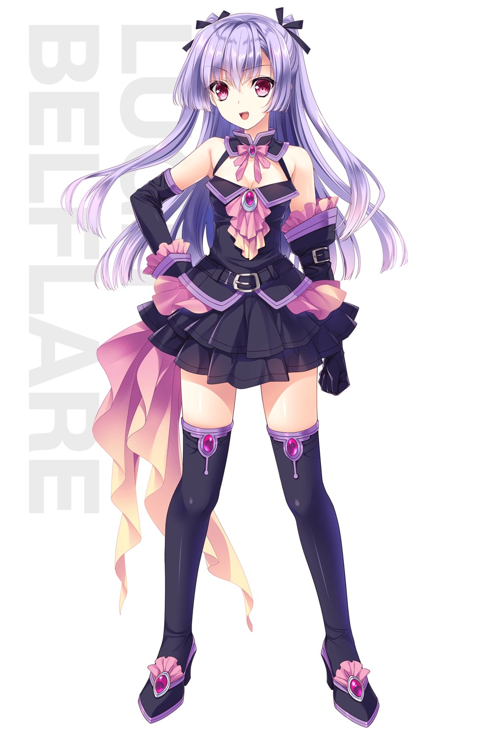 cleavage giga_team_baldrhead heels lugh_belflare senkou_no_clarias suzuhira_hiro thighhighs