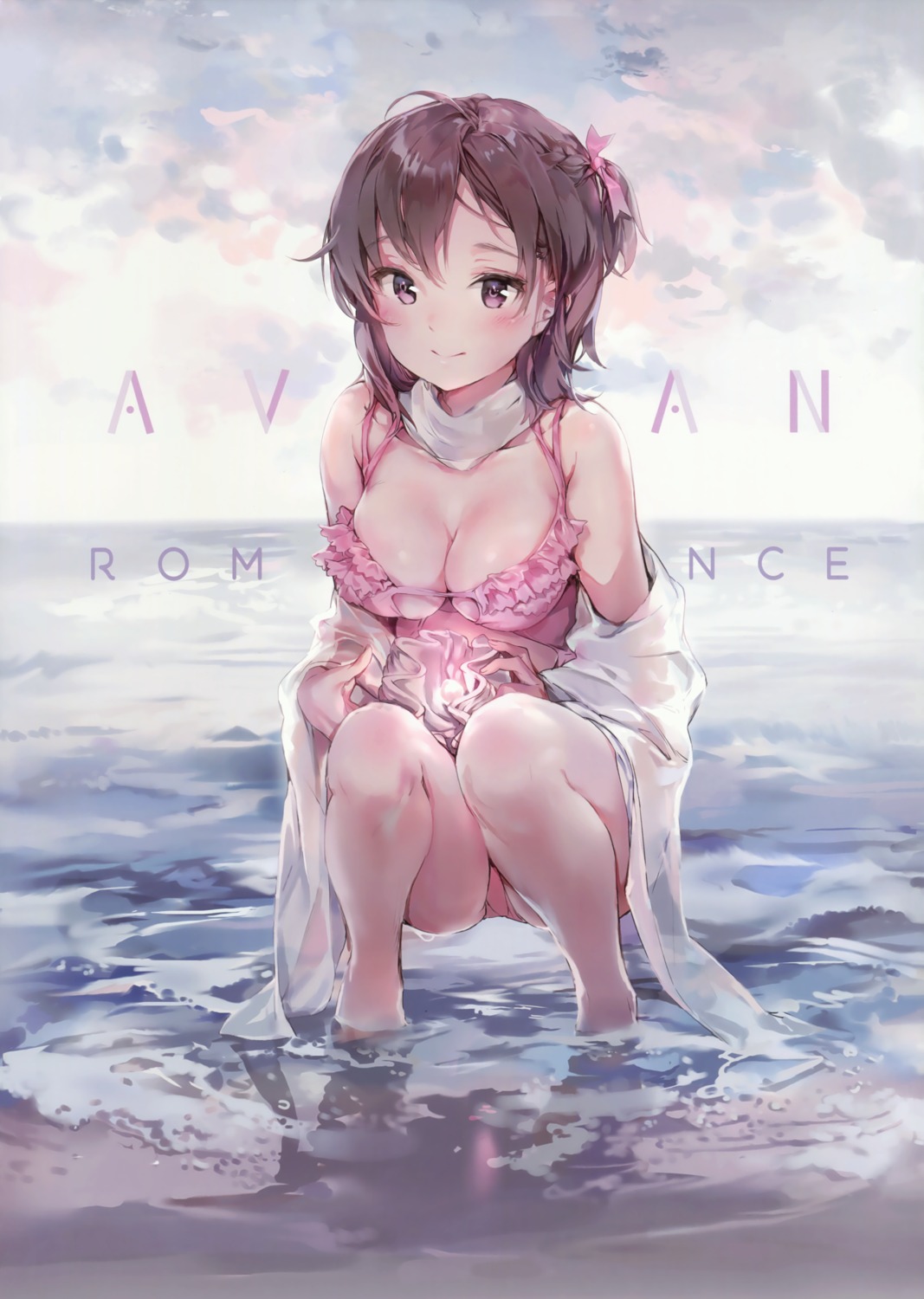 anmi bikini cleavage disc_cover open_shirt possible_duplicate swimsuits wet