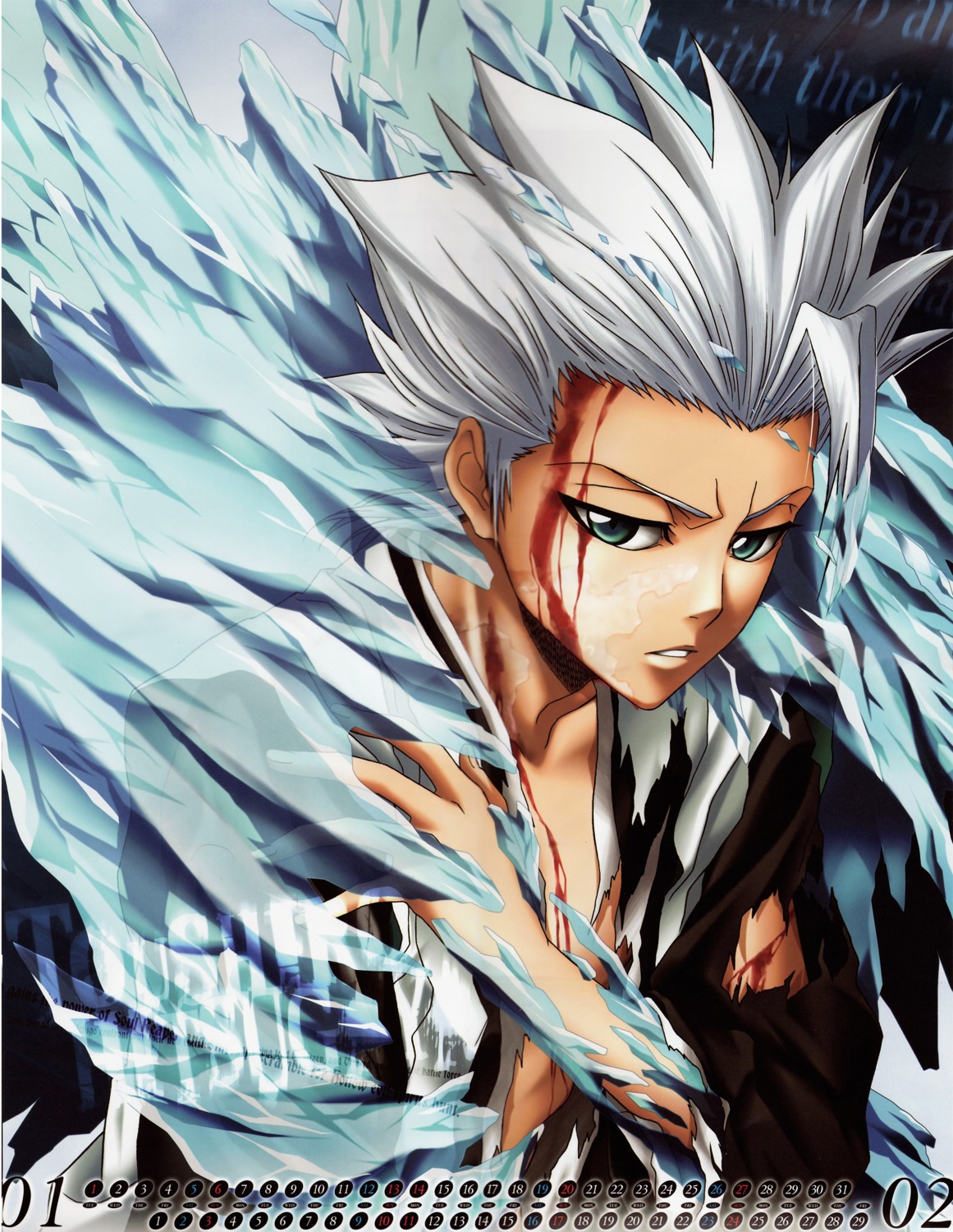 bleach calendar hitsugaya_toushirou male