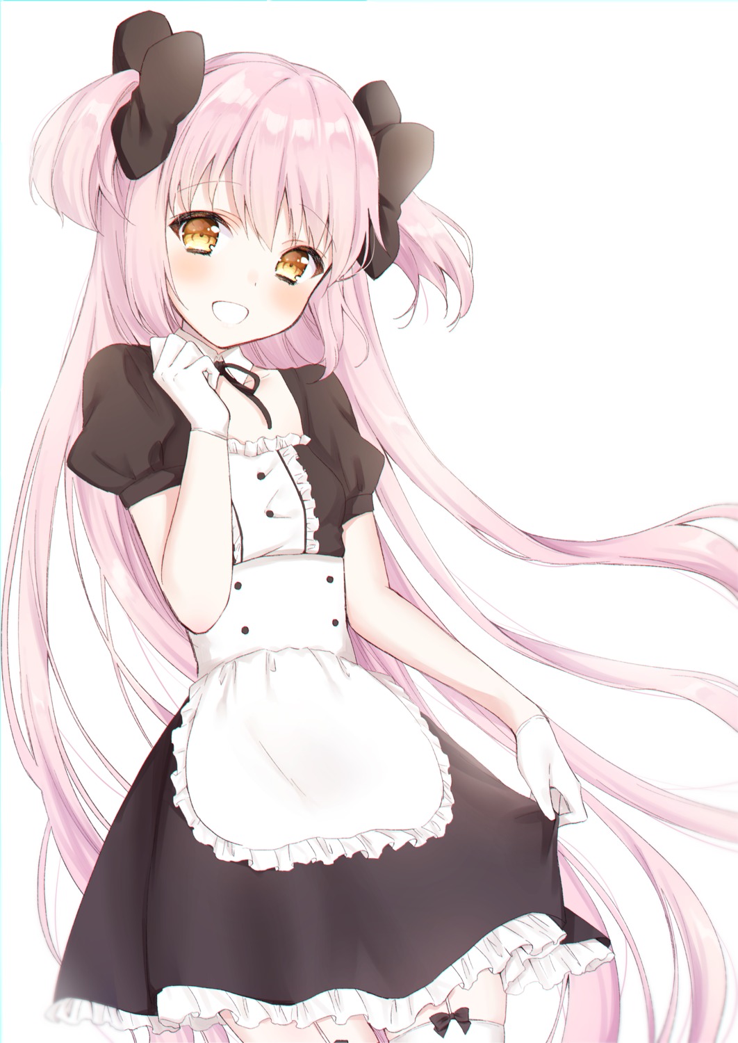 kaname_madoka kashiwa_mochico maid puella_magi_madoka_magica stockings thighhighs ultimate_madoka