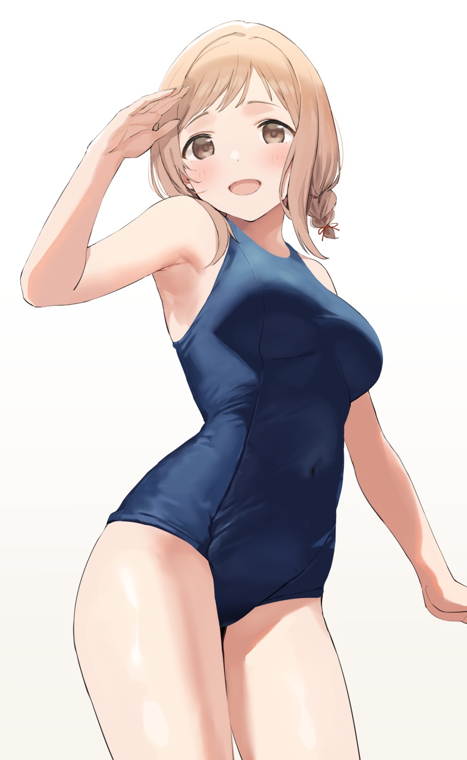 nekoshoko sakuragi_mano school_swimsuit swimsuits the_idolm@ster the_idolm@ster_shiny_colors