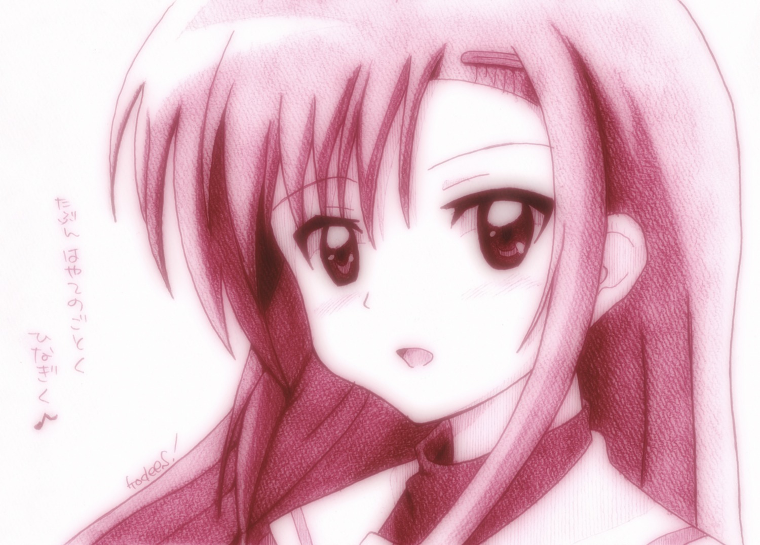 godees hayate_no_gotoku katsura_hinagiku monochrome