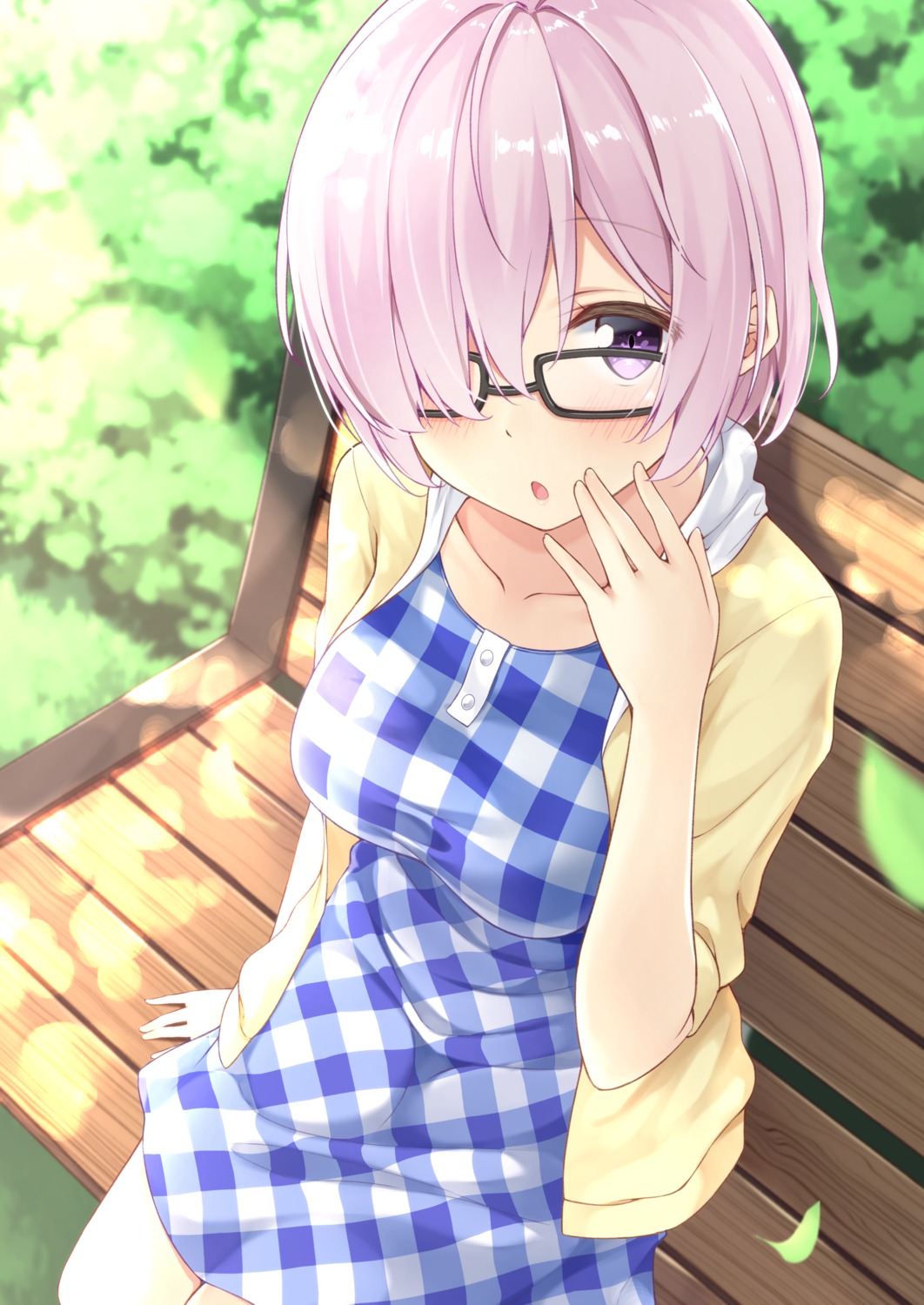 dress fate/grand_order karutamo mash_kyrielight megane