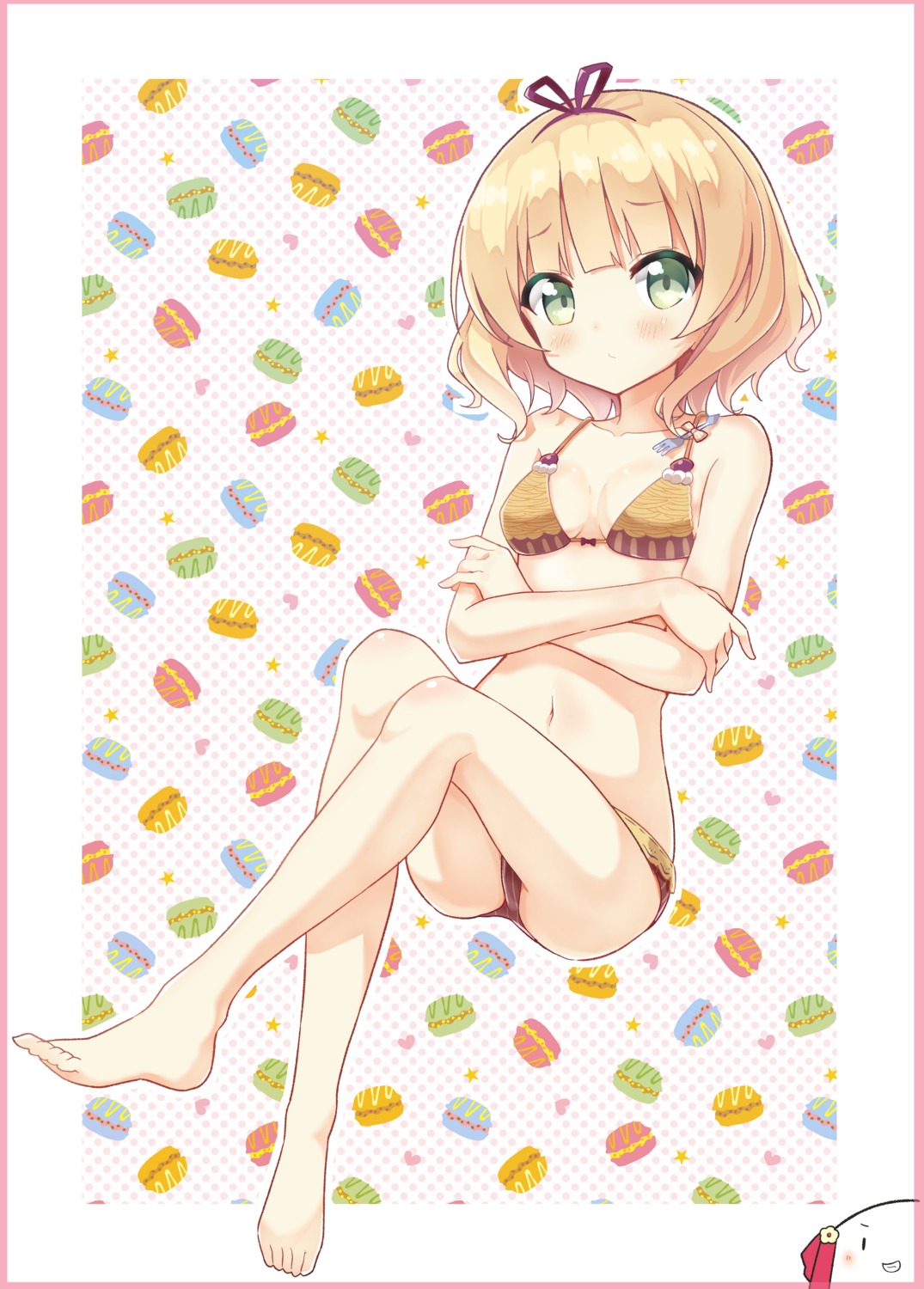 bikini cleavage feet gochuumon_wa_usagi_desu_ka? kirima_sharo nanakusa_(user_rnpt7322) swimsuits