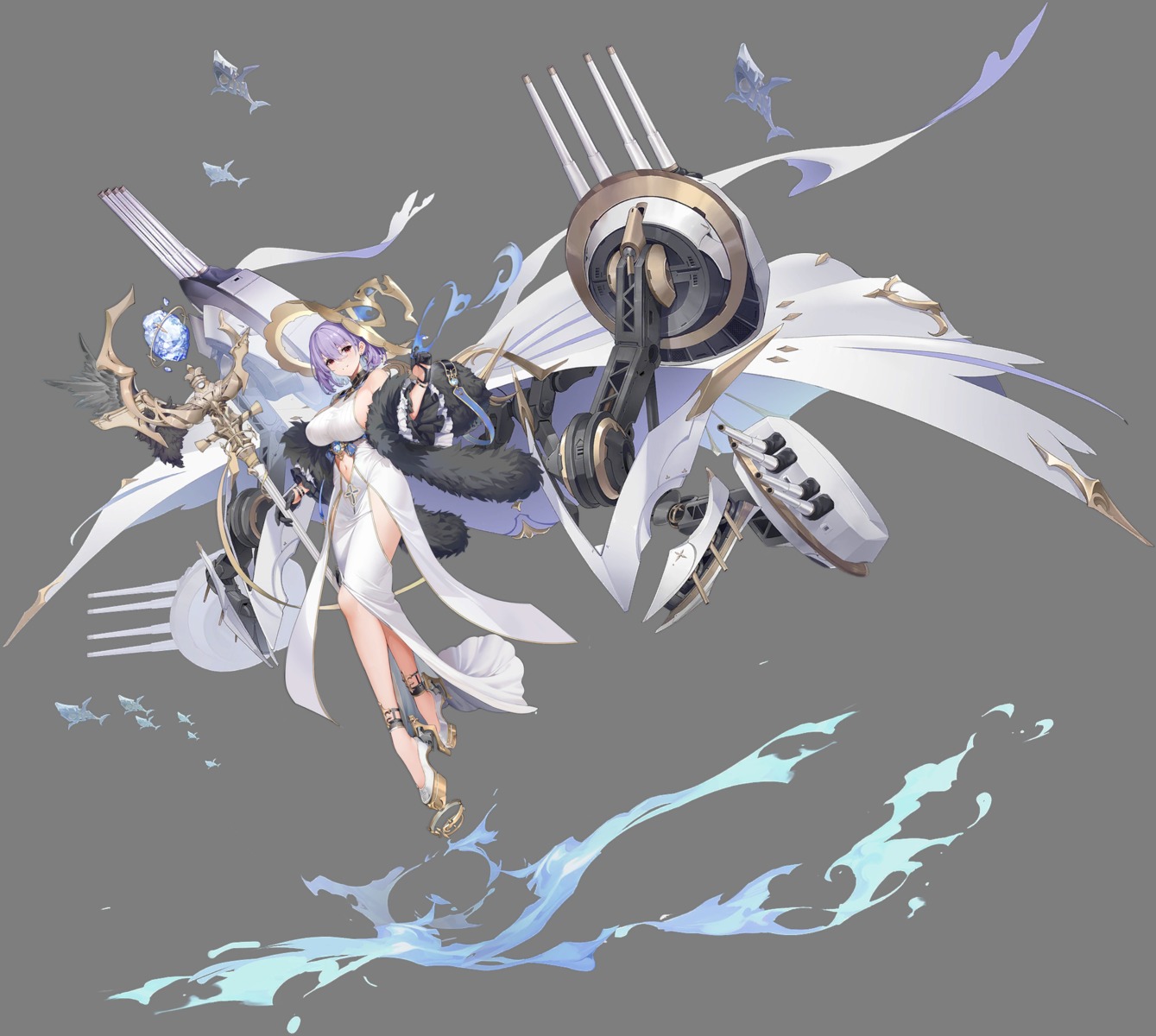 azur lane lyon (azur lane) dress no bra tagme transparent png ...