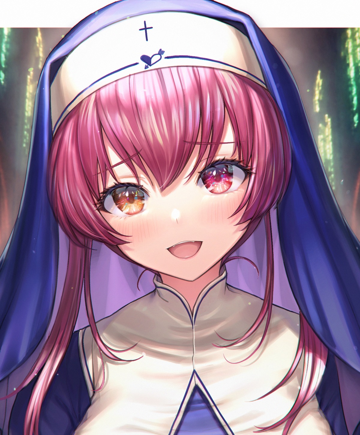 heterochromia hololive houshou_marine mirukurim nun