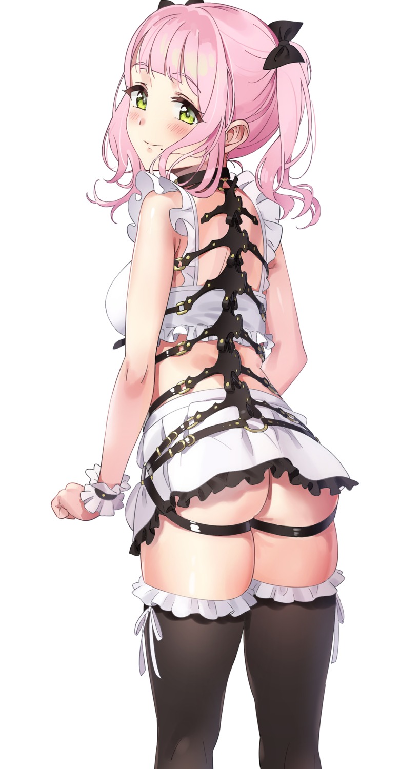 ameyame ass maid nopan thighhighs