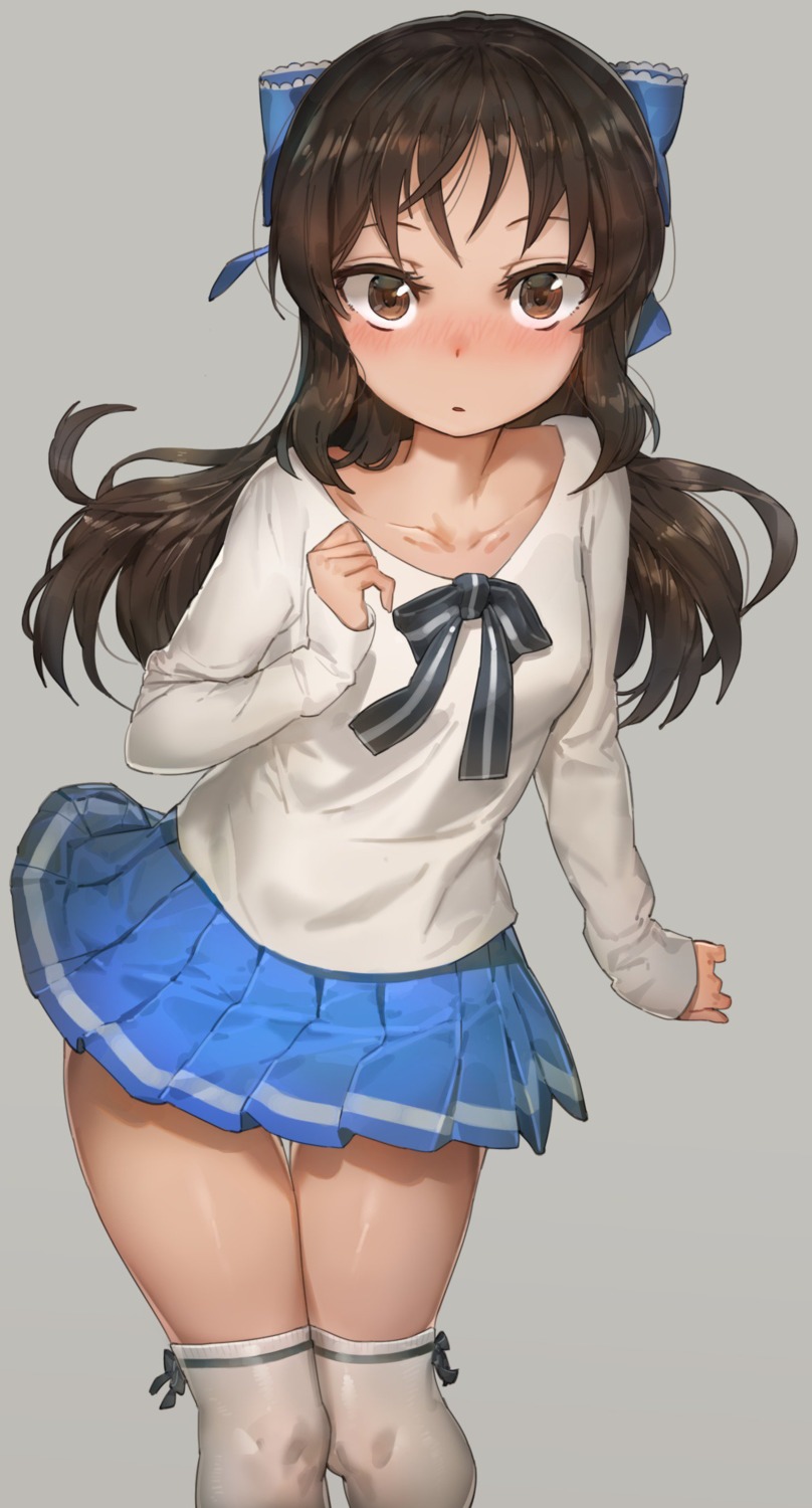 free_style_(yohan1754) seifuku tachibana_arisu the_idolm@ster the_idolm@ster_cinderella_girls the_idolm@ster_cinderella_girls_u149 thighhighs