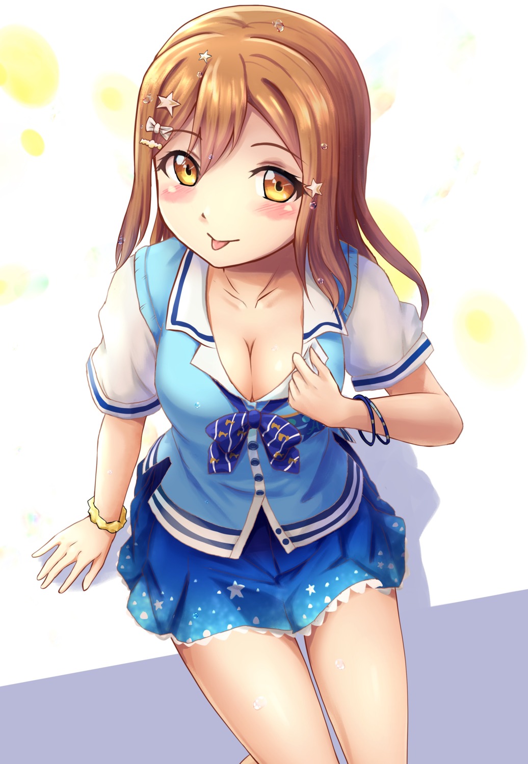 b.ren cleavage kunikida_hanamaru love_live!_sunshine!!