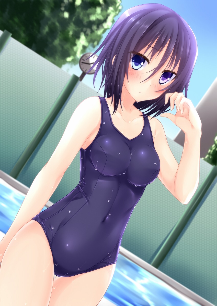 school_swimsuit suterii swimsuits wet