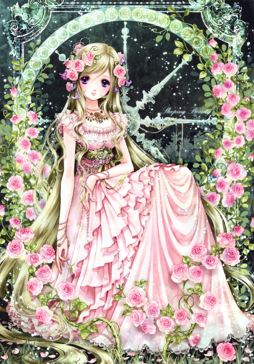 dress fairy_tale gensoudou shiitake sleeping_beauty