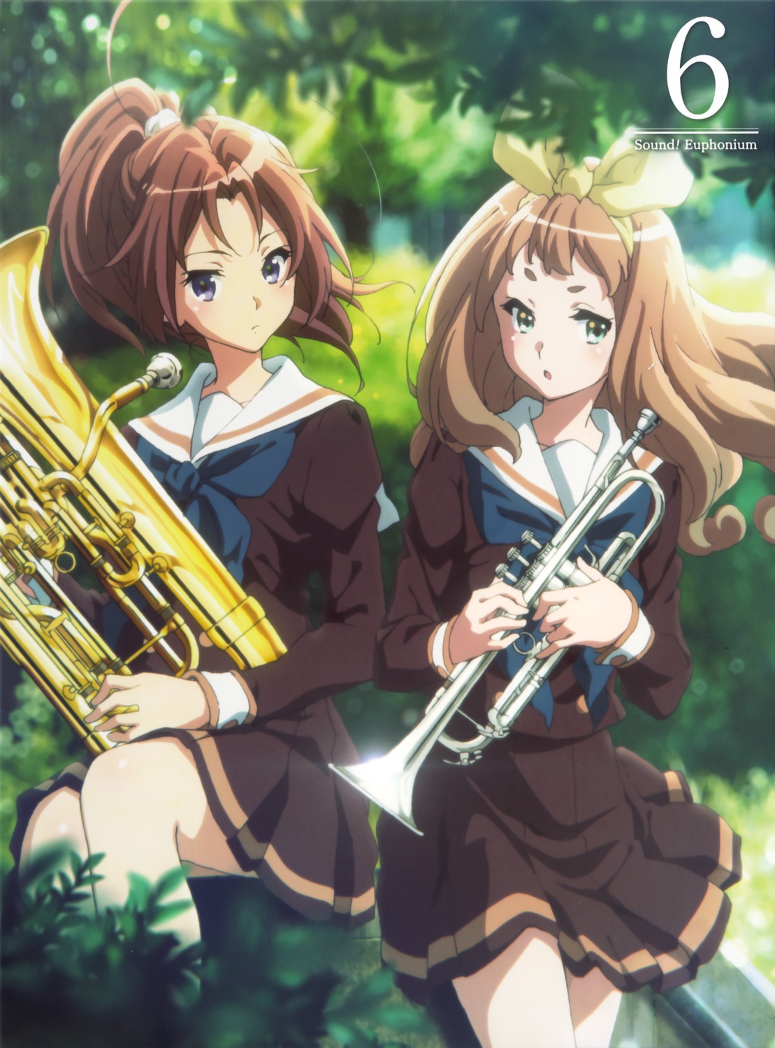 disc_cover hibike!_euphonium ikeda_shouko nakagawa_natsuki seifuku yoshikawa_yuuko