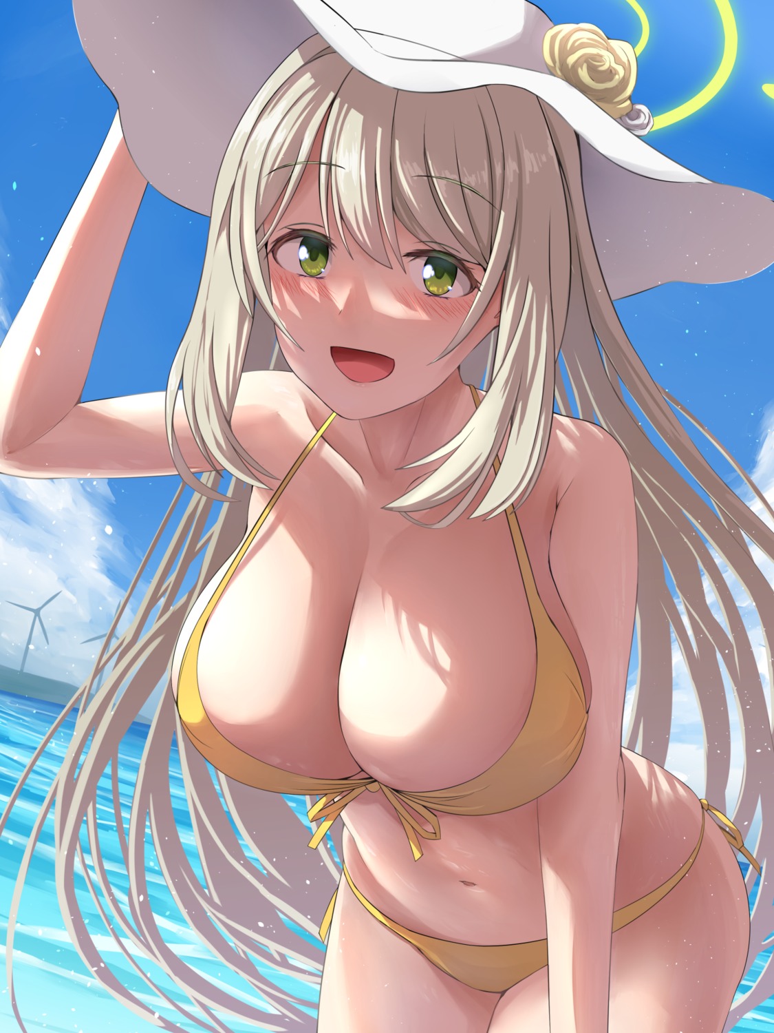 bikini blue_archive halo izayoi_nonomi silver_bullet_(ecc12_8) swimsuits