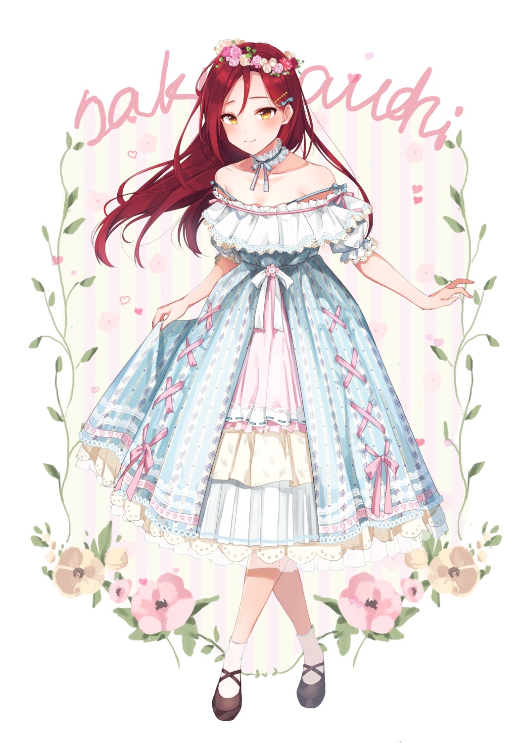 dress goroo_(eneosu) love_live!_sunshine!! sakurauchi_riko