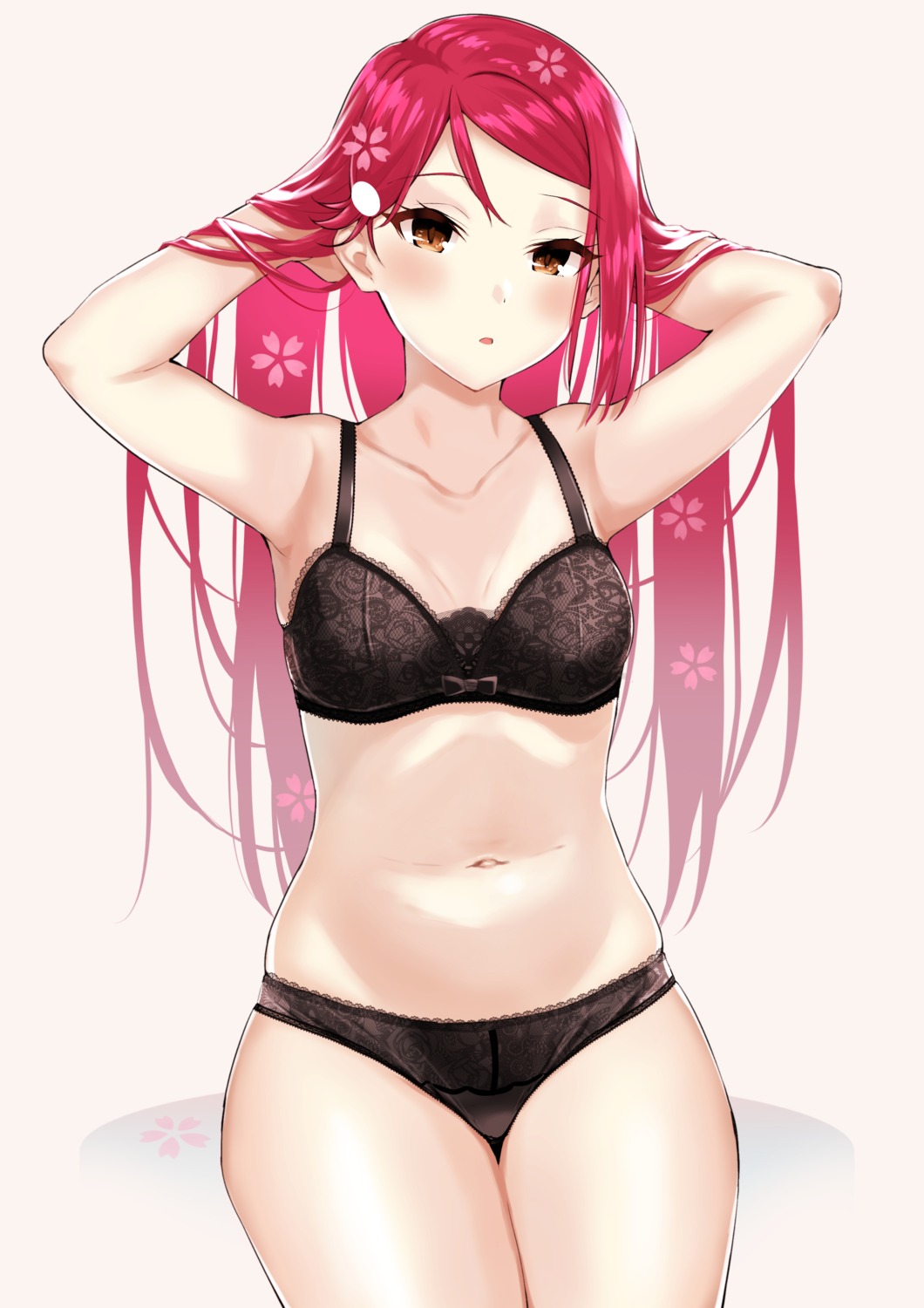 bra cleavage kitaku_jikan_(ktk_jkn) love_live!_sunshine!! pantsu sakurauchi_riko