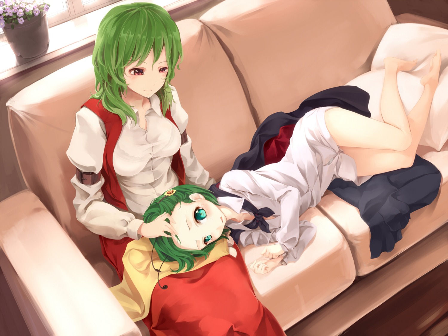 asu_tora kazami_yuuka pantsu shimapan touhou wriggle_nightbug