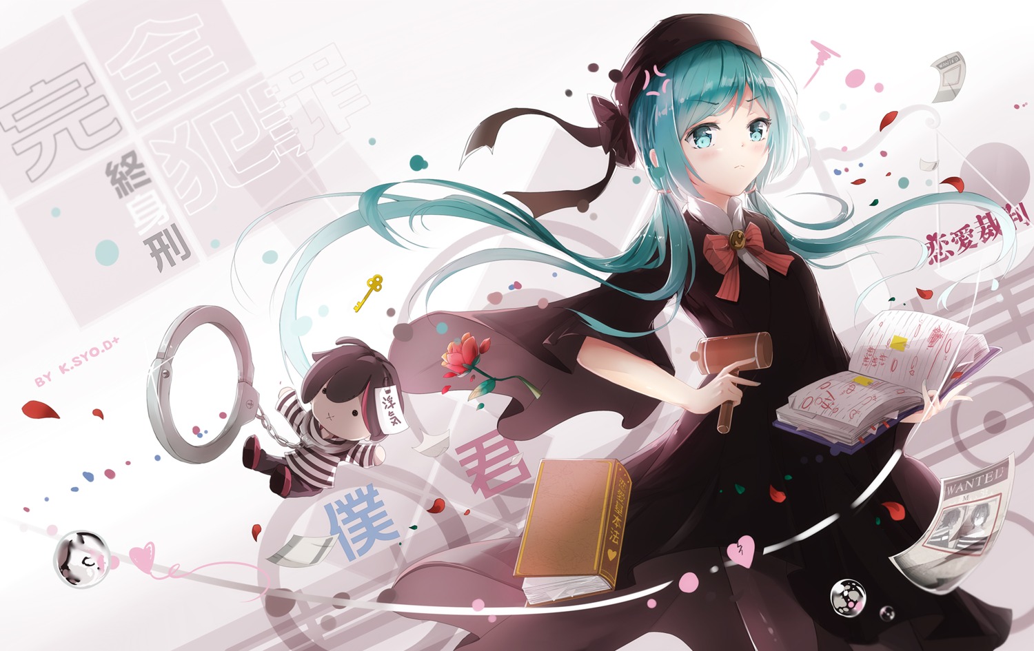 asahi_kuroi hatsune_miku pantyhose vocaloid