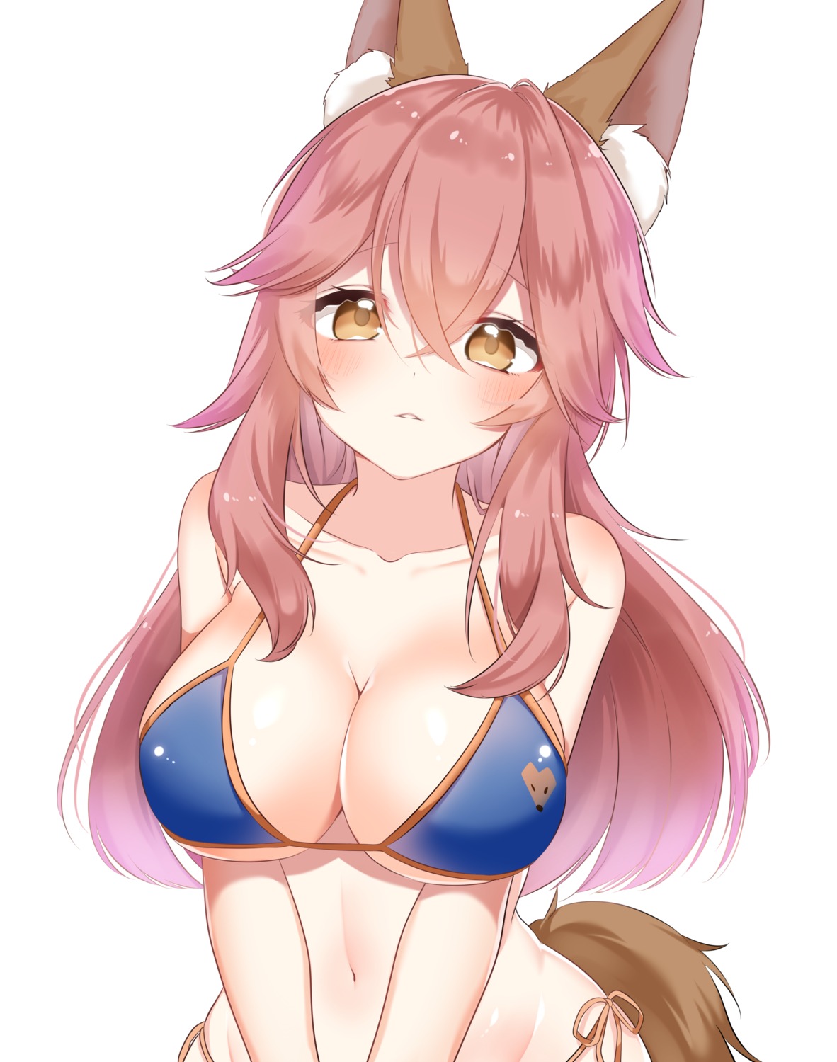 animal_ears bikini fate/grand_order kitsune shiki_(s1k1xxx) swimsuits tail tamamo_no_mae