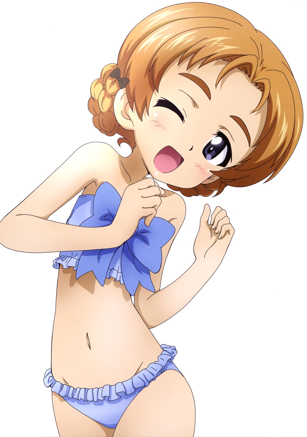 bikini girls_und_panzer kanau orange_pekoe swimsuits