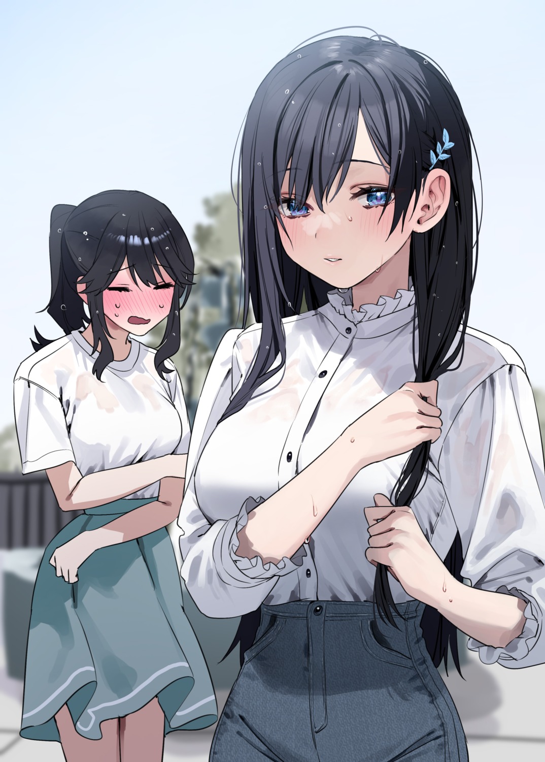 chigusa_minori jitsu_wa_imouto_deshita. see_through tsukimori_yuina wet wet_clothes