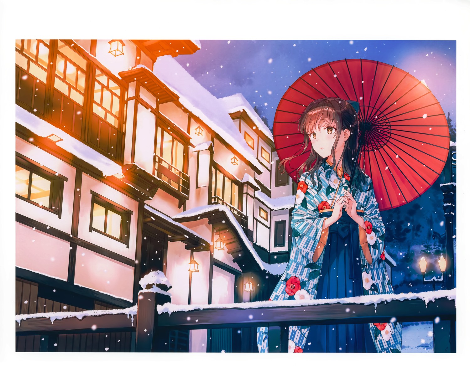 hiten japanese_clothes umbrella