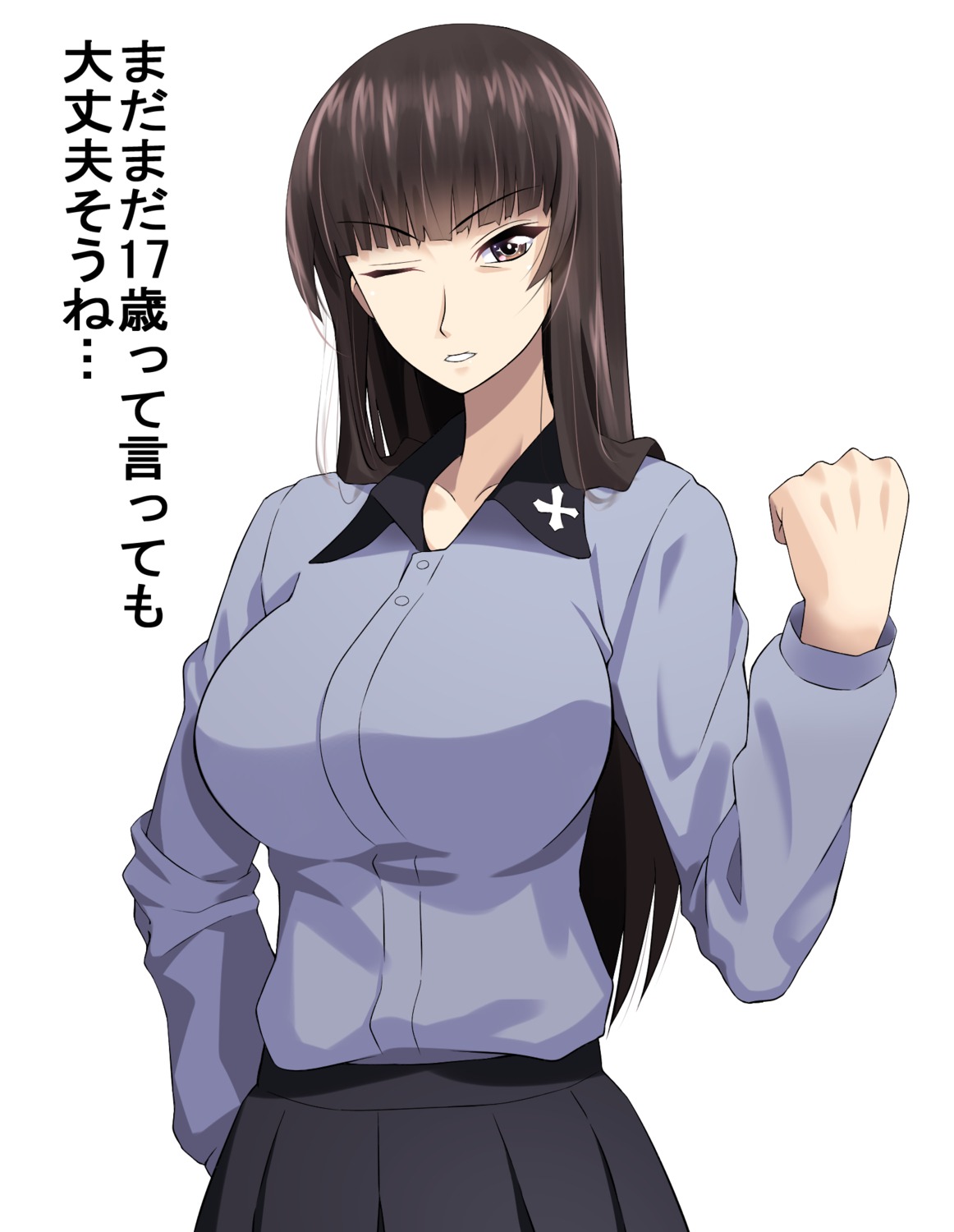 girls_und_panzer nishizumi_shiho tagme uniform