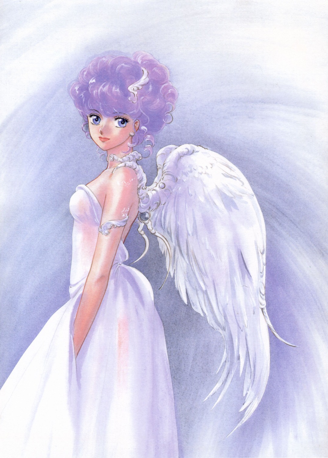 angel creamy_mami dress mahou_no_tenshi_creamy_mami morisawa_yuu takada_akemi wings