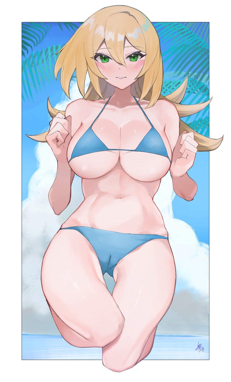 bikini cameltoe dark_magician_girl kataku_musou swimsuits yugioh