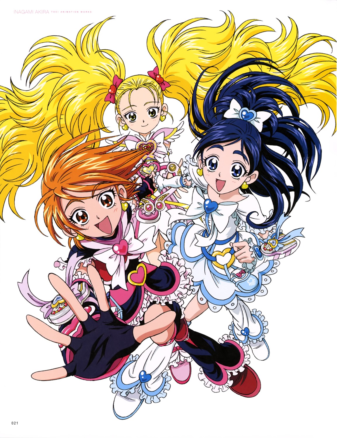 bike_shorts dress futari_wa_precure kujou_hikari misumi_nagisa precure yukishiro_honoka