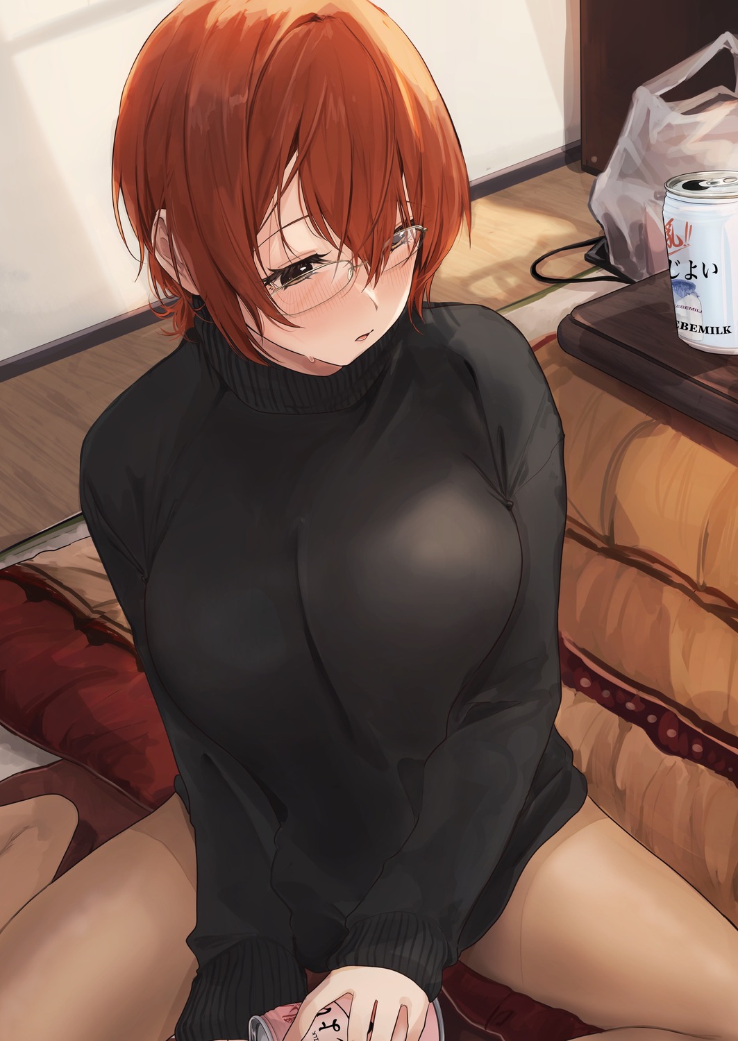 akito_(d30n26) megane pantyhose sweater