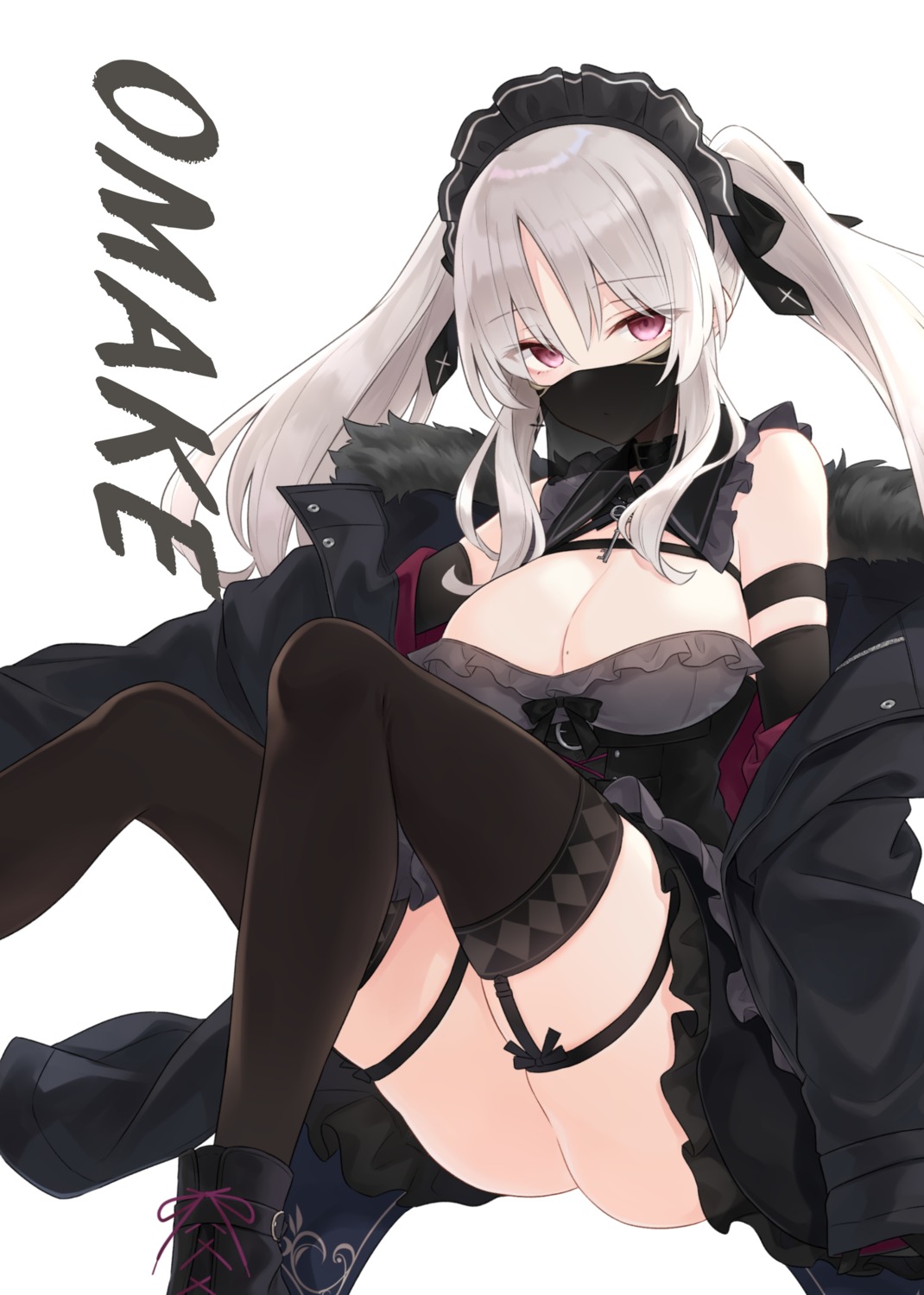 azuuru ciel_arc garter no_bra thighhighs