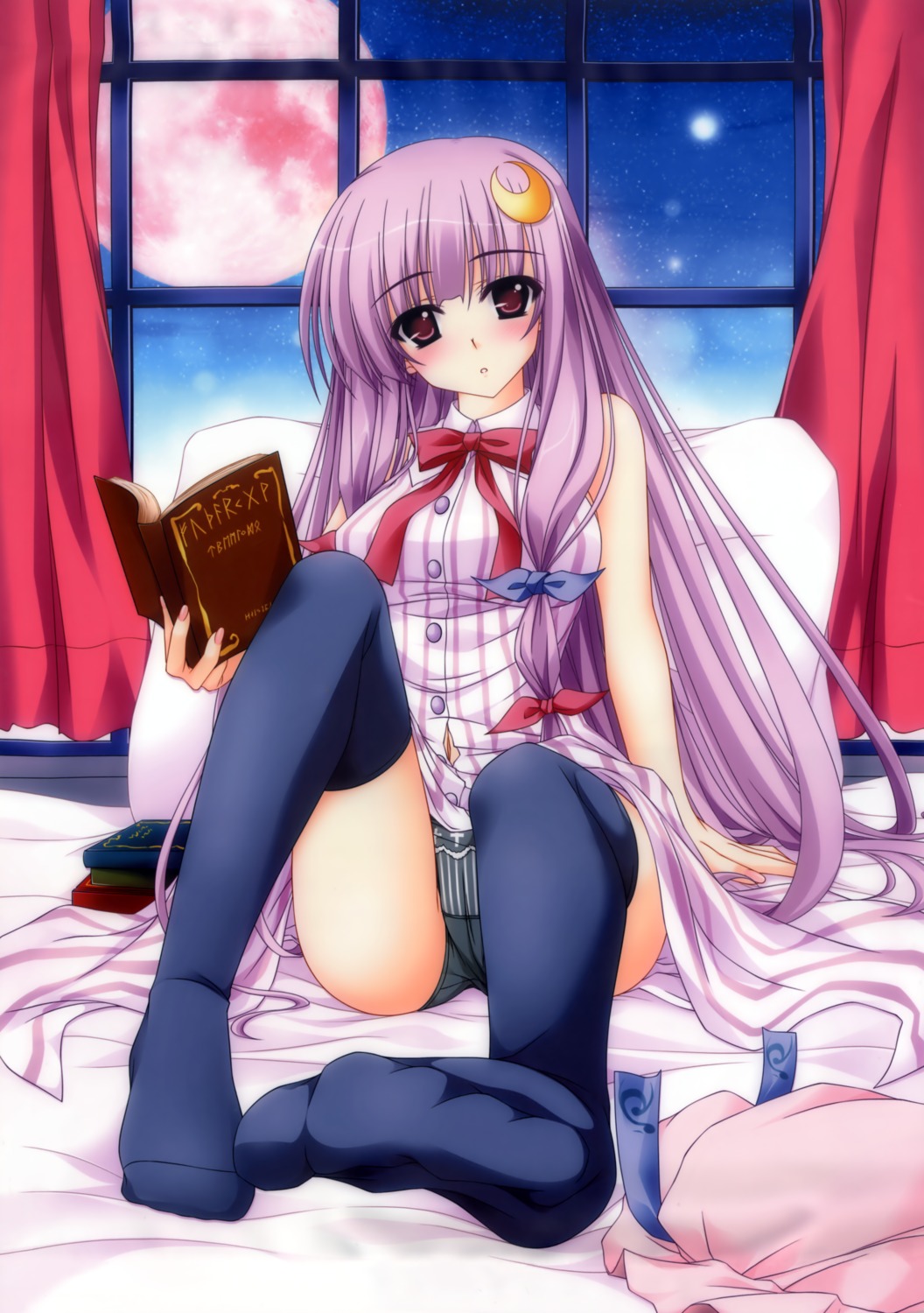 aoi_hiro fixed pantsu patchouli_knowledge thighhighs touhou verdant_force