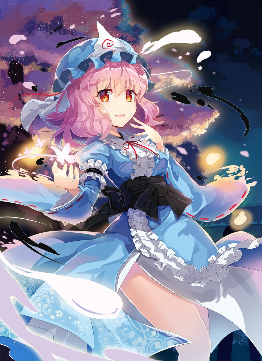 rin_falcon saigyouji_yuyuko touhou