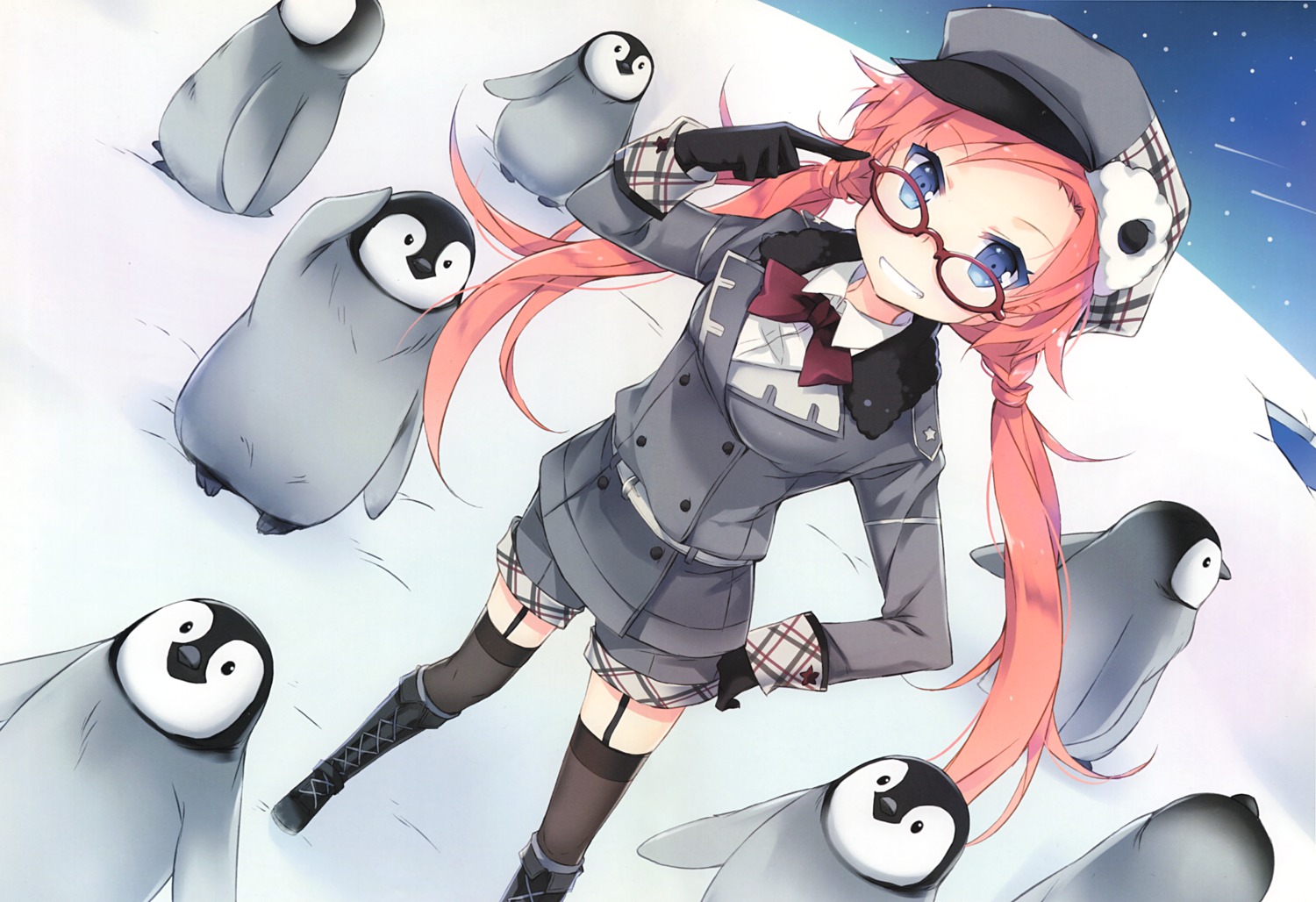 megane neko_no_onsen nyanya penguin stockings thighhighs