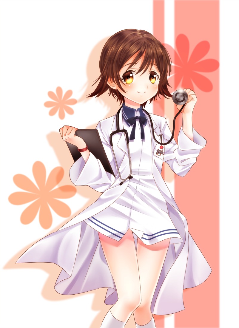 miyafuji_yoshika nurse pomery seifuku strike_witches