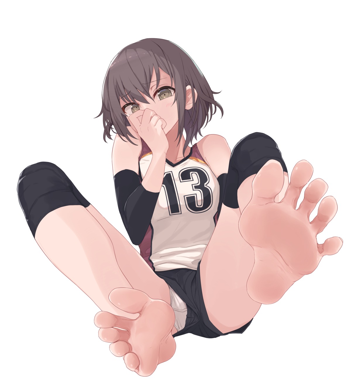 feet gym_uniform kahlua_(artist) pantsu