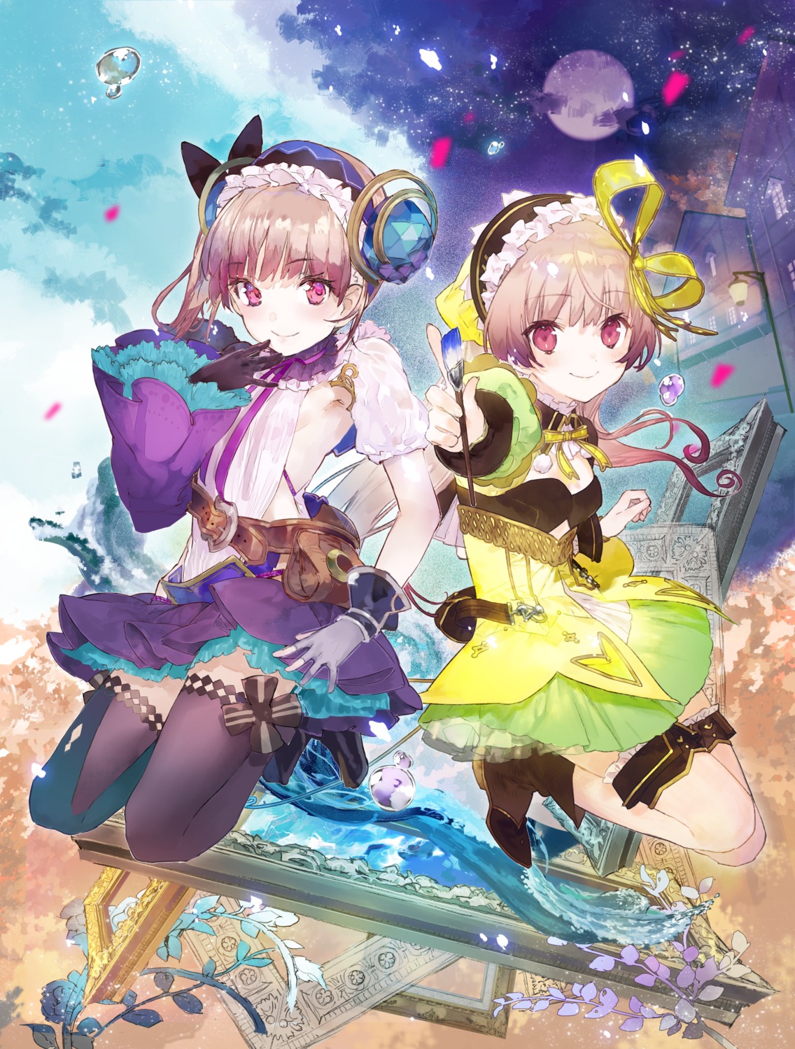 atelier atelier_lydie_&_suelle garter koei_tecmo lydie_marlen noco suelle_marlen thighhighs yuugen