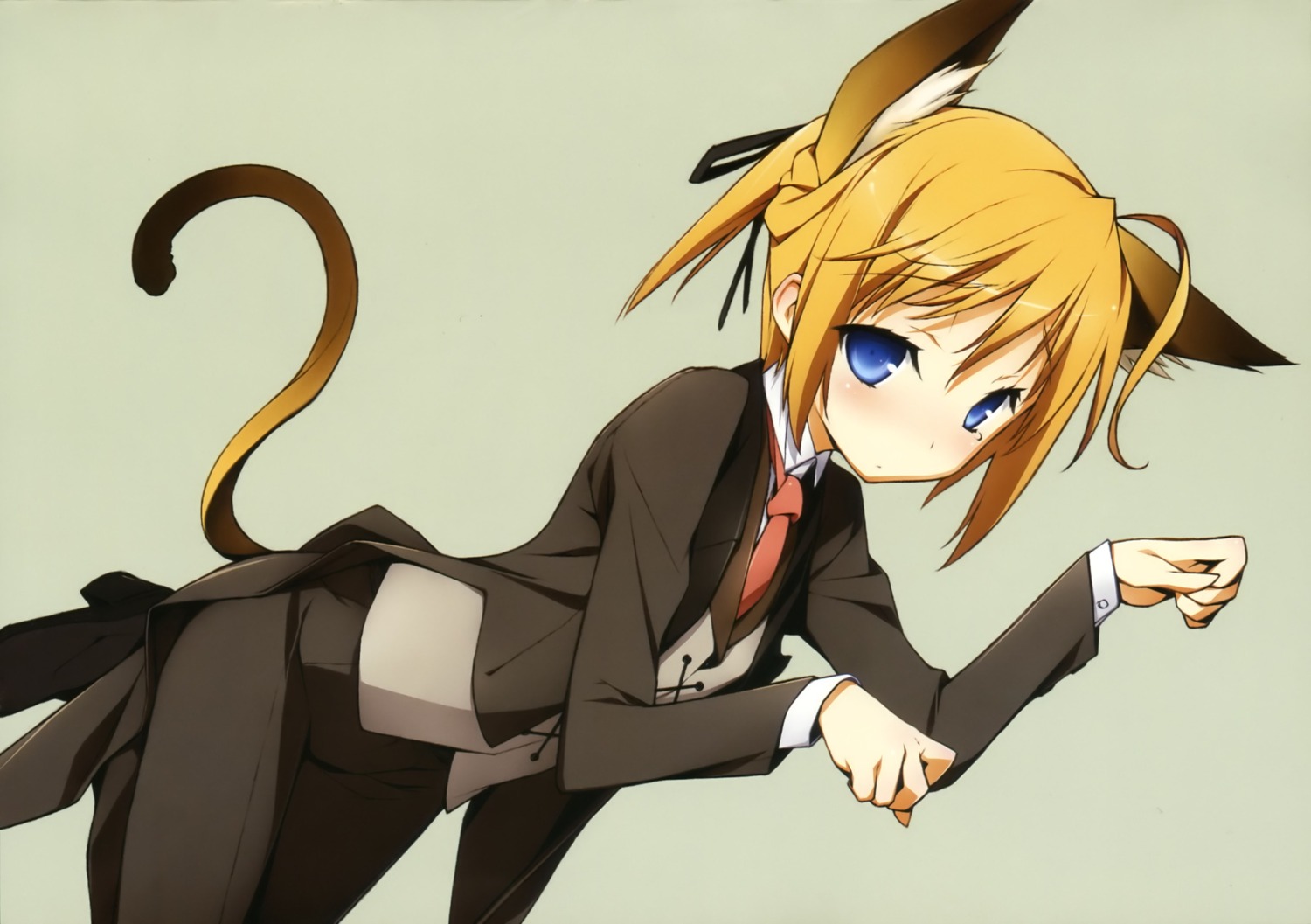 animal_ears crossdress kikuchi_seiji konoe_subaru mayo_chiki! nekomimi reverse_trap tail