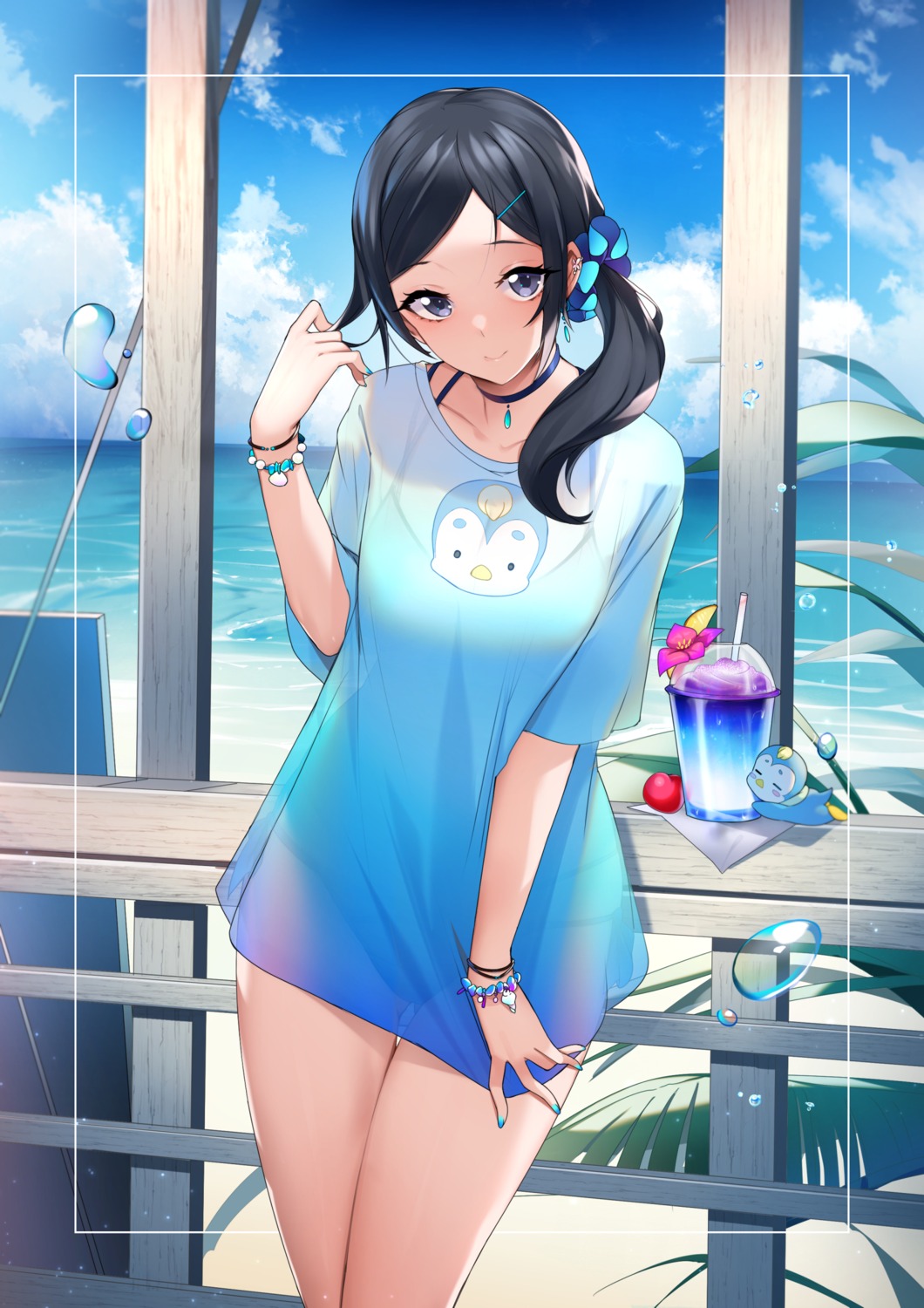 bikini healin'_good_precure rumo sawaizumi_chiyu see_through swimsuits