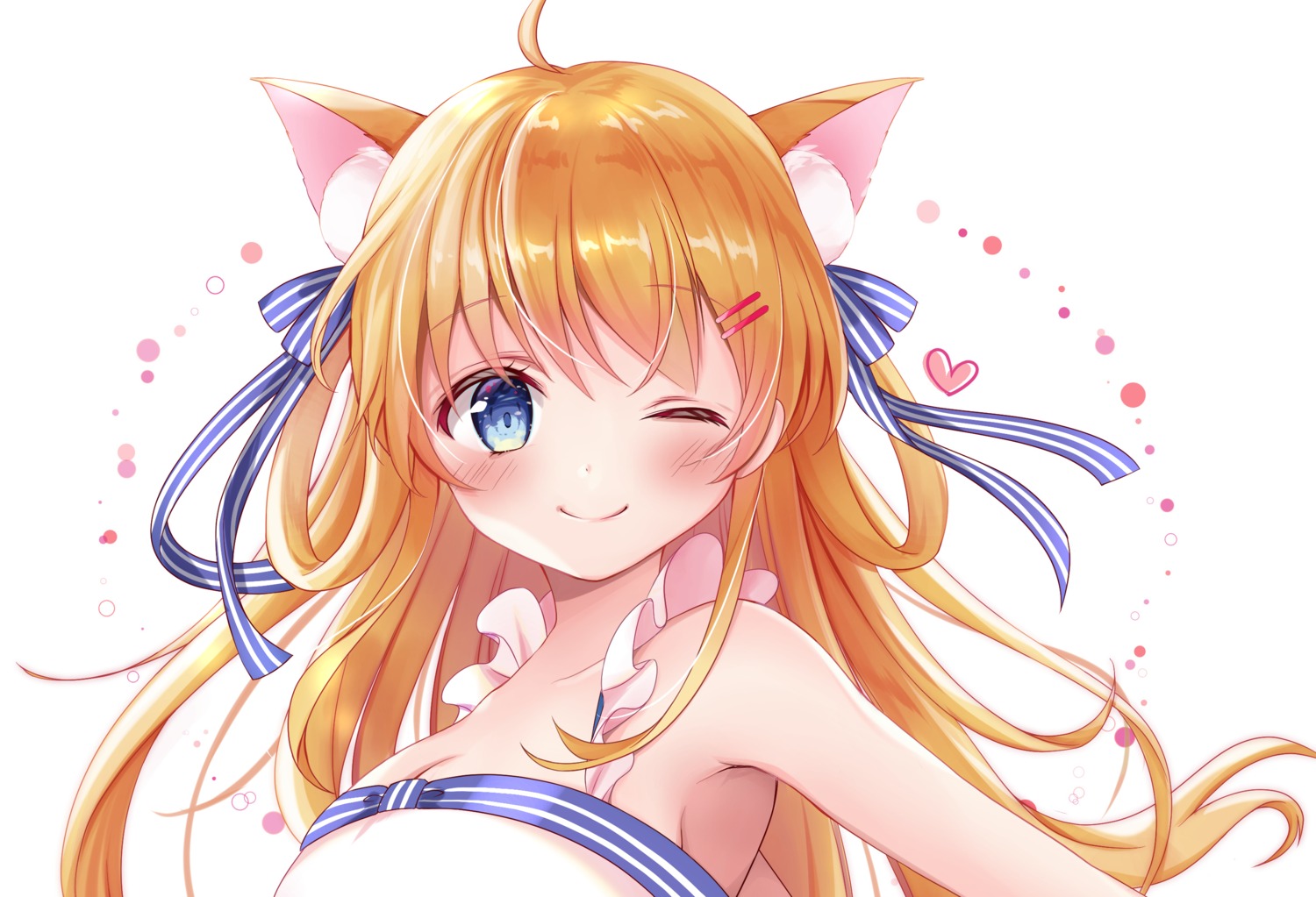 animal_ears cleavage nekomimi sakura_ichika