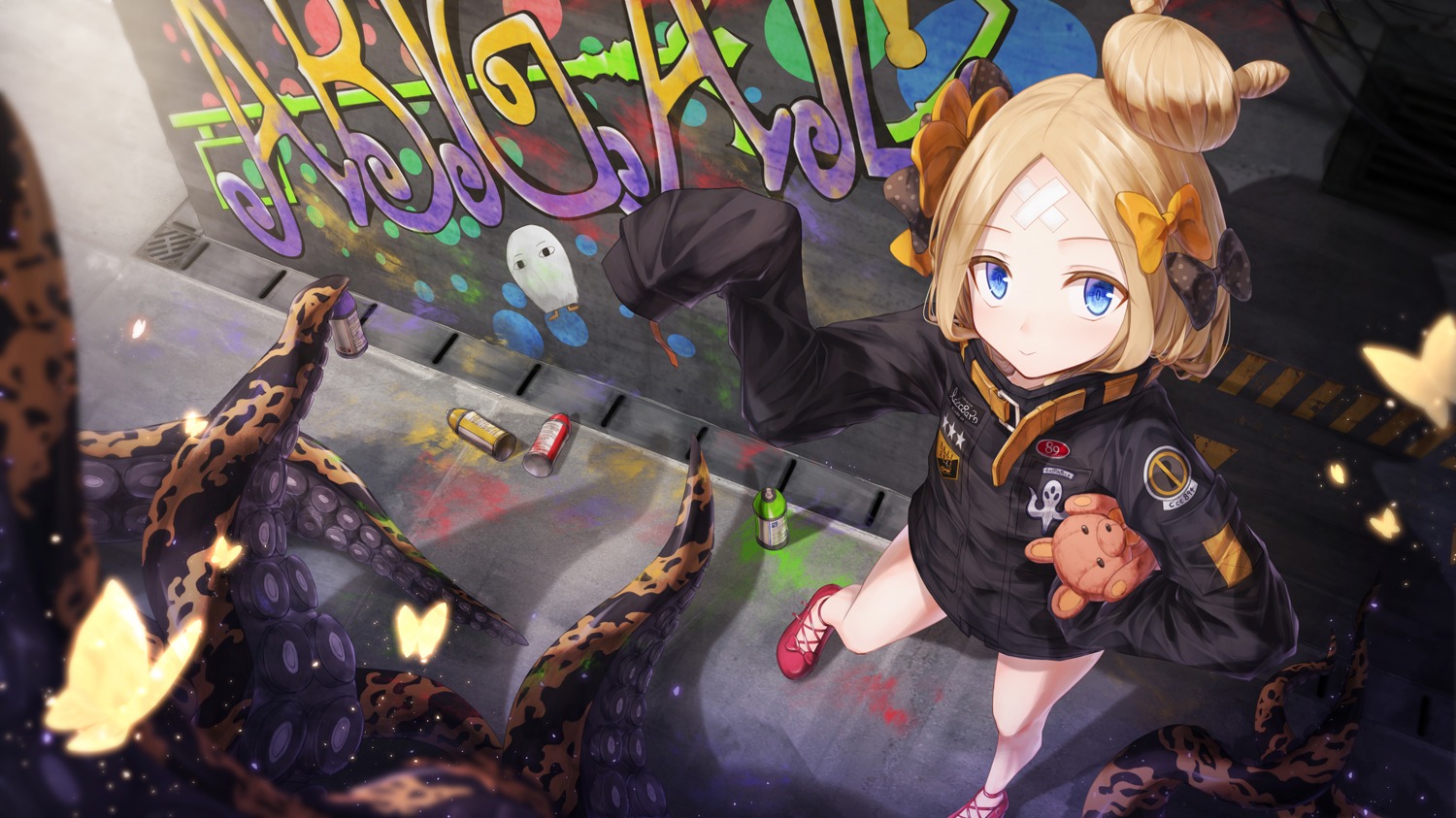 abigail_williams_(fate) bae.c bandaid fate/grand_order tentacles